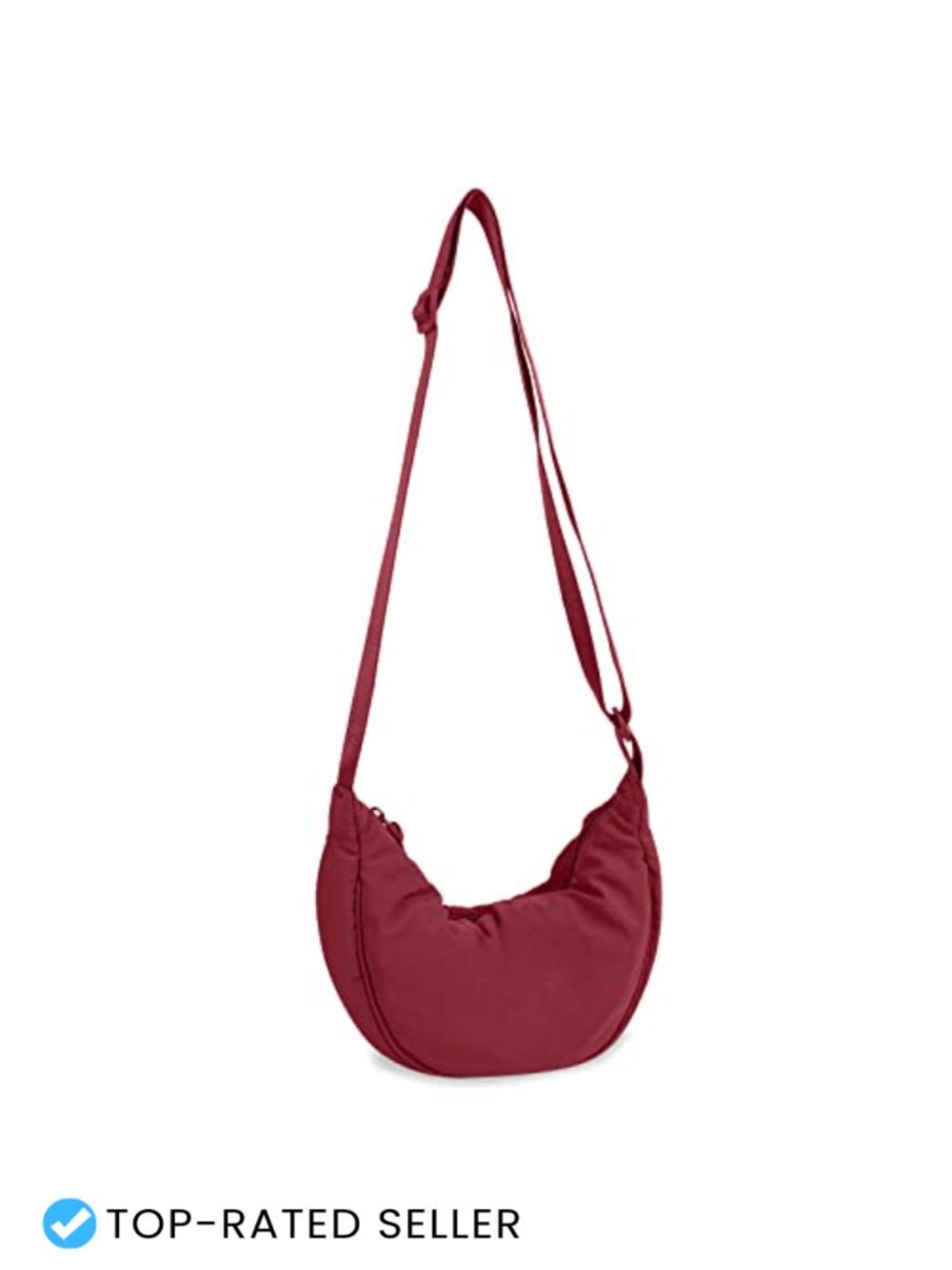 Nylon Crescent Crossbody Bag Small Hobo Sling Adjustable Strap Women Purses